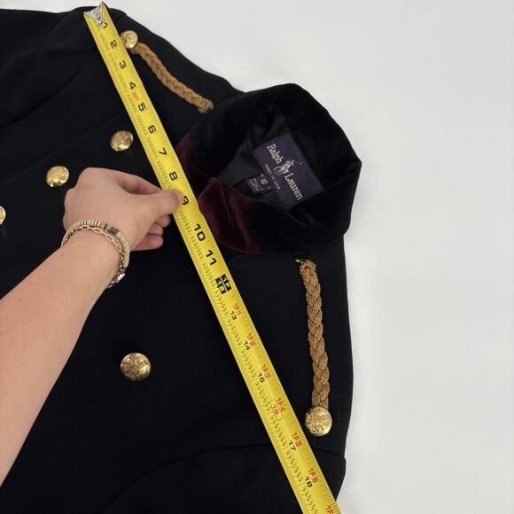 Ralph Lauren Collection Vintage Wool Military Army Officer Jacket Blazer 80s 90s - Picture 6 of 16